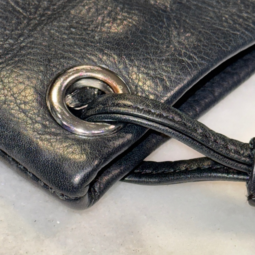 Margot Black Leather Shoulder Crossbody Bag - Picture 6 of 7